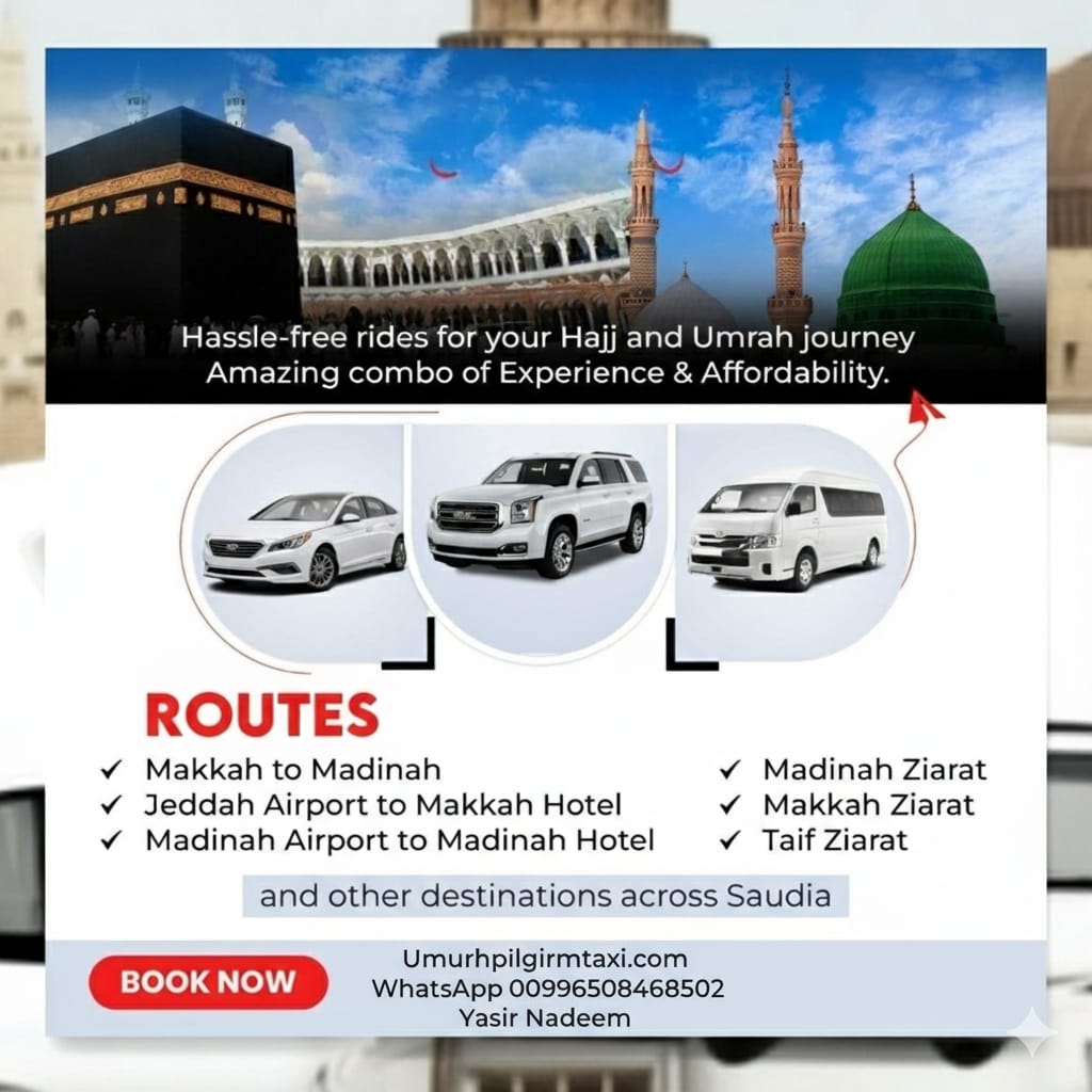 madina to makkah taxi